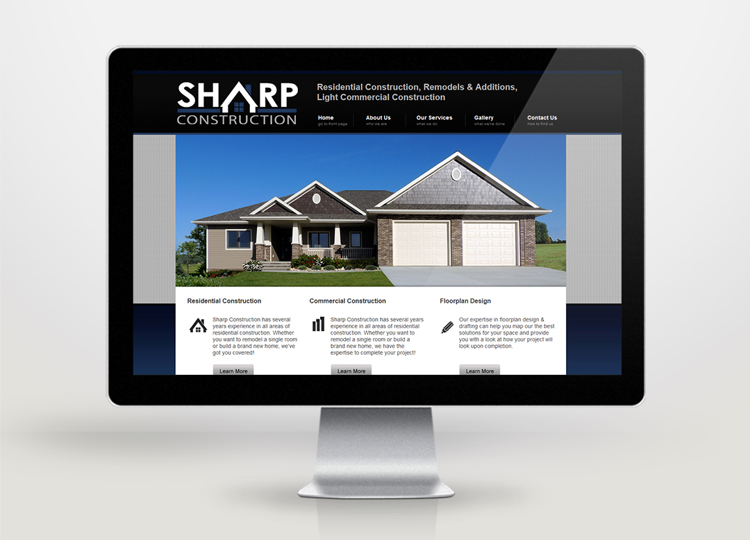 Sharp Construction Website | Networking Plus